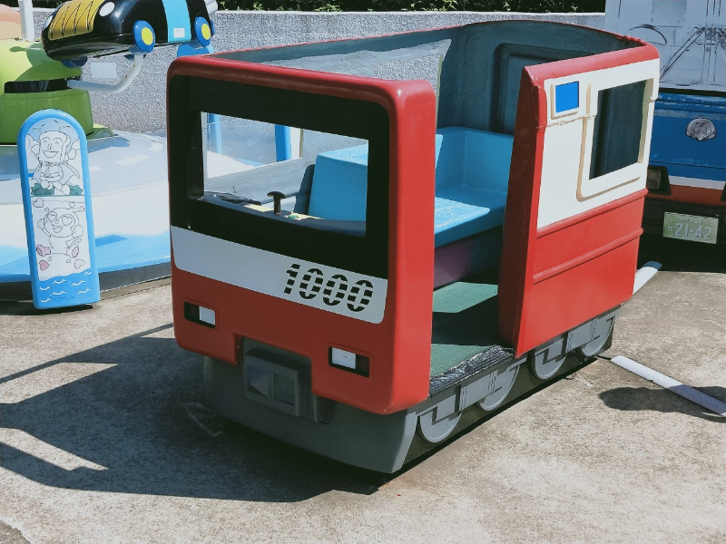 京急油壺マリンパーク 子供用の乗り物（京急電車）